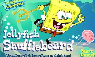 스폰지밥-젤리피쉬-셔플보드-Spongebob-Jellyfish-Shuffleboard