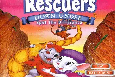 코디와-생쥐-구조대-틀린그림찾기-The-Rescuers-Down-Under-Spot-the-Difference