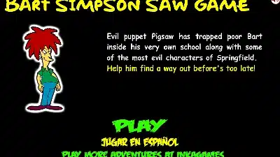 바트-심슨-쏘우-게임-Bart-Simpson-Saw-Game